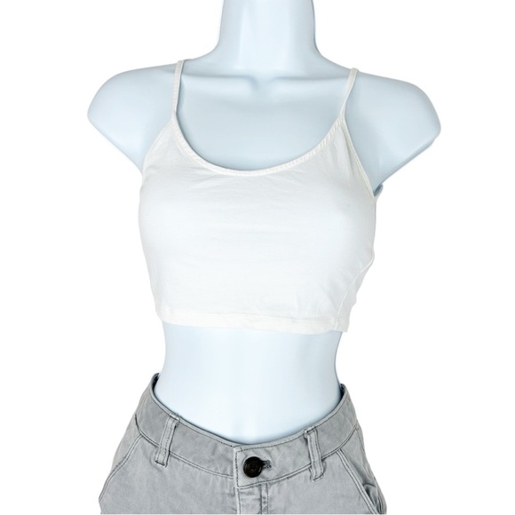 Wilfred Free Aritzia Women's Tank Top Cropped White Size XXS - Picture 2 of 14